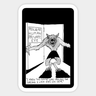 Werewolf Noir Sticker